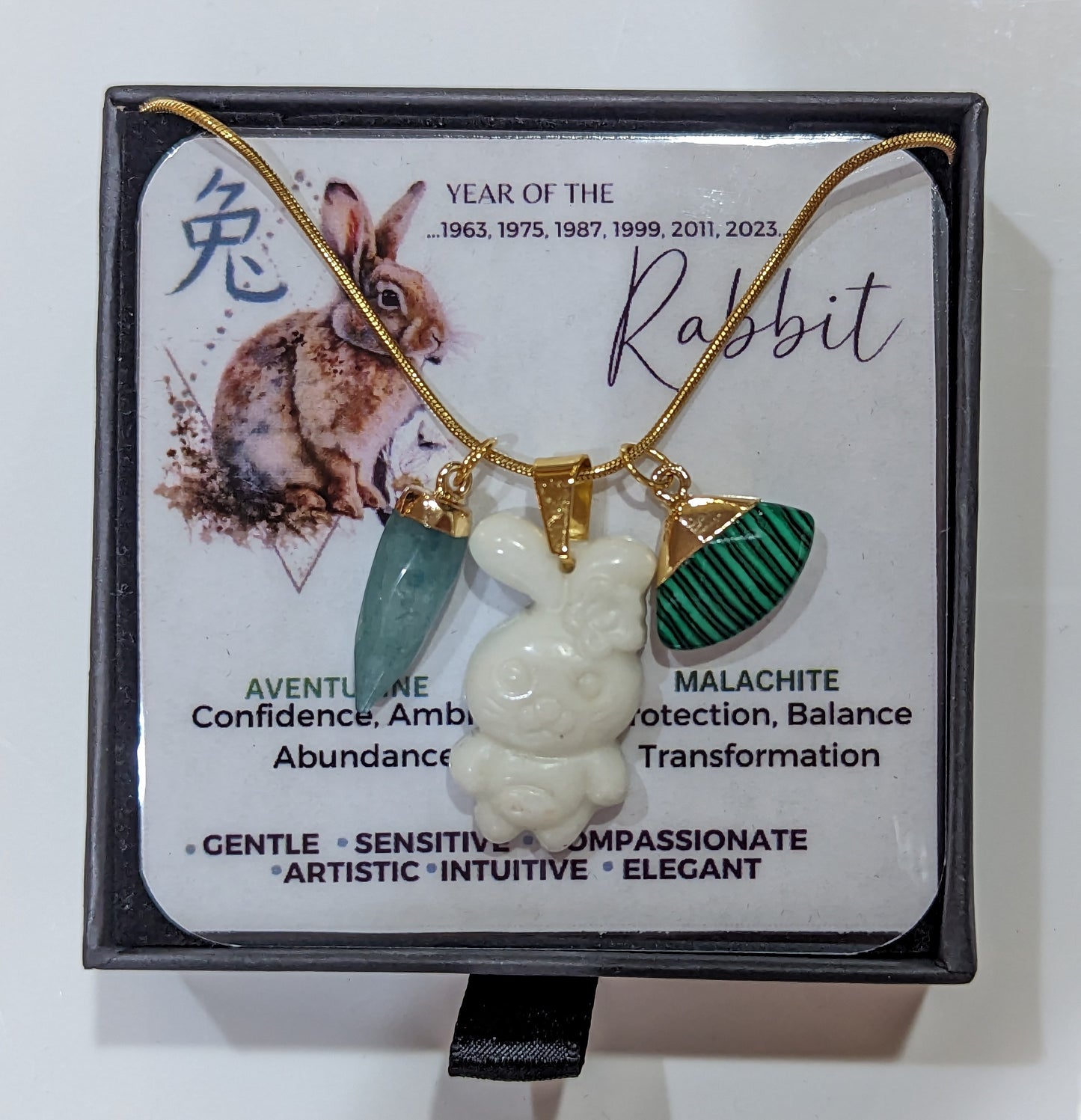 White Jade Zodiac Necklace