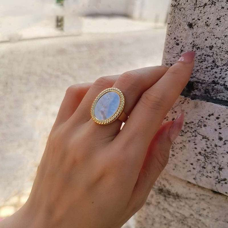 Seraphina Oval Shell Ring