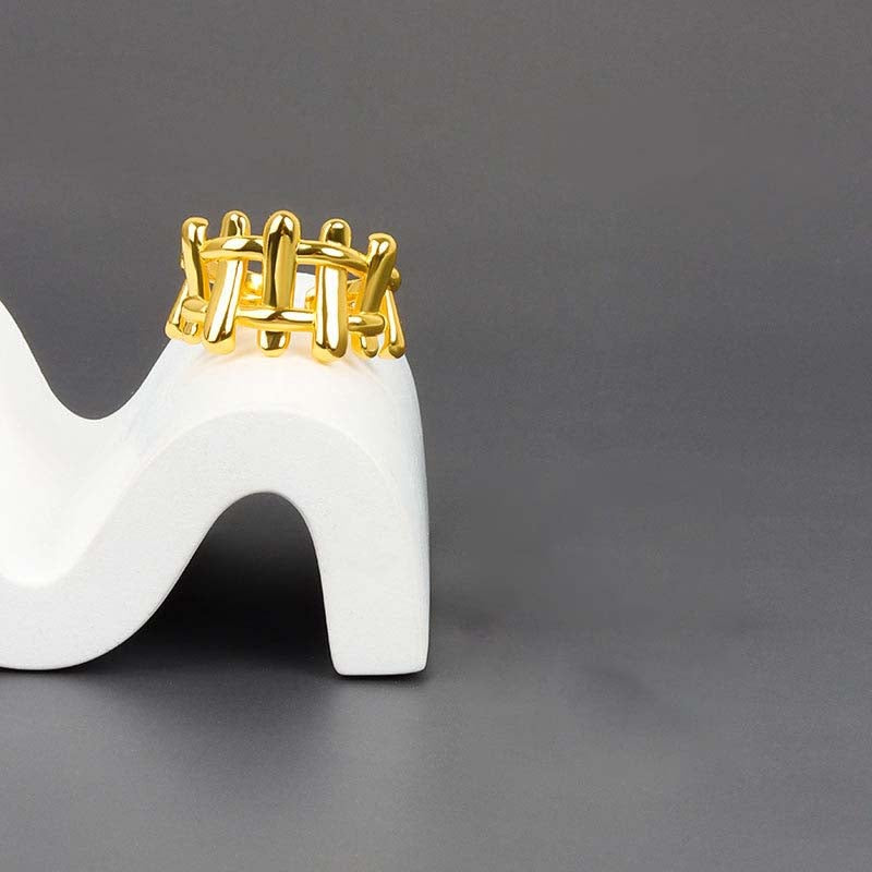Harlow Woven Gold Plated Ring