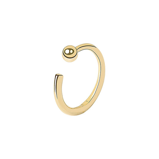 Abel Open Cuff Bead Ring