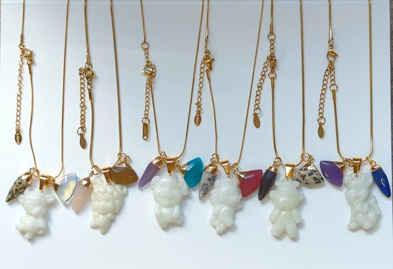 White Jade Zodiac Necklace