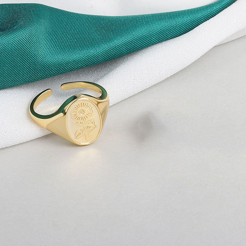 Golden Poppy Ring