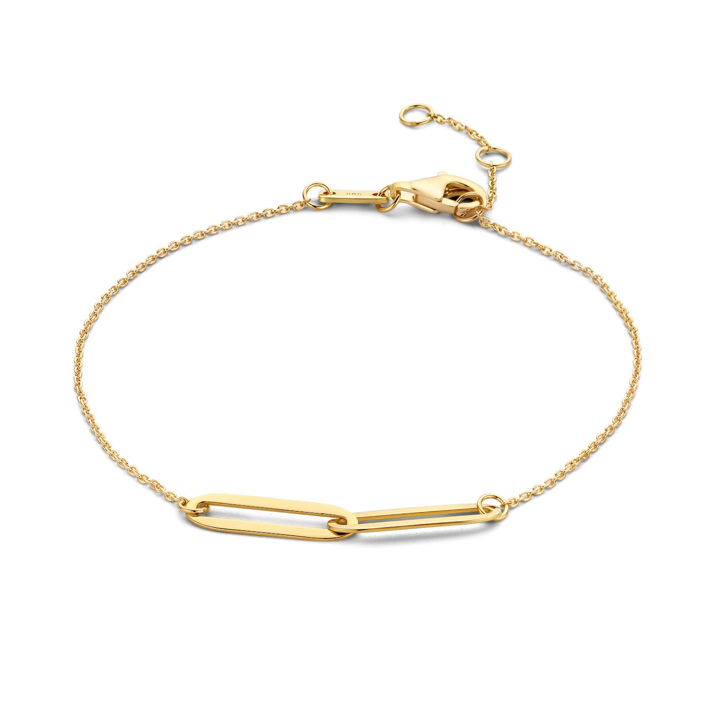 Romy Twisted Links Chain Gold Plated Bracelet