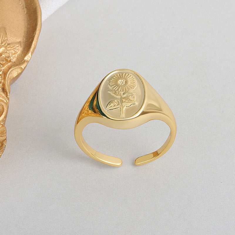 Golden Poppy Ring
