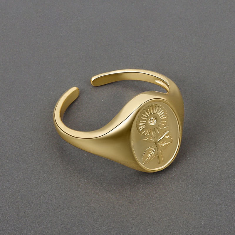 Golden Poppy Ring